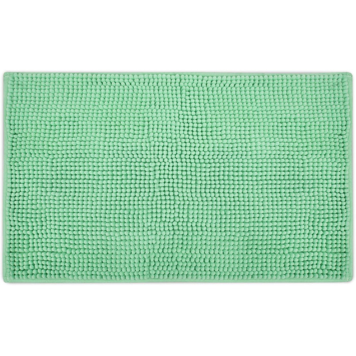 Килимок для ванної кімнати Beautissu BeauMare 70x100 см, світло-зелений, антиковзаючий, плюшевий, для ванної кімнати