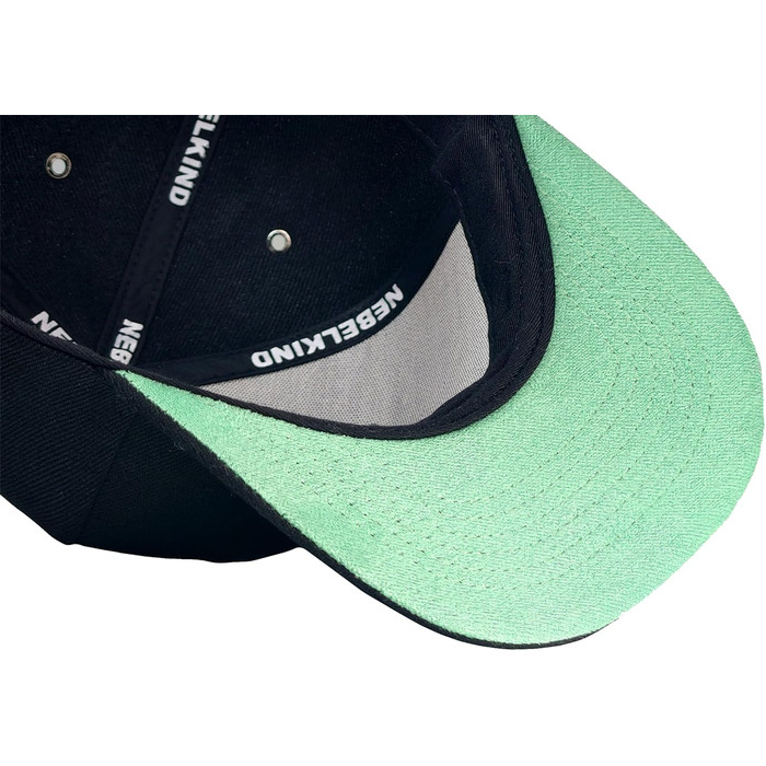 Кепка Nebelkind Snapback з регулюванням розміру, унісекс, стиль Streetwear, бейсболка, прямий козирок, м'ятний колір