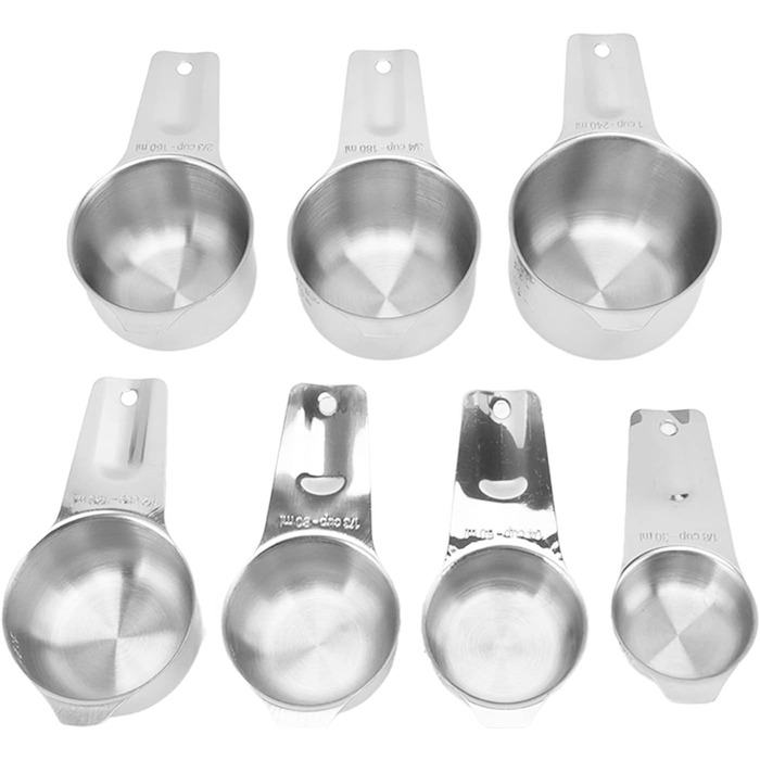 HUONIU 14-Piece Stainless Steel Measuring Cups and Spoons Set, Kitchen Utensils