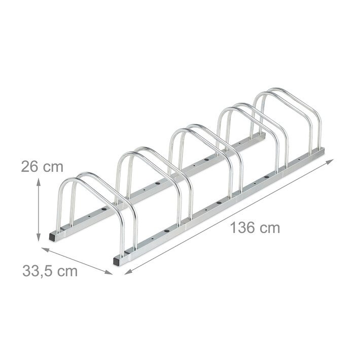 Relaxdays Bike Rack for 5 Bikes
