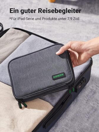 UGREEN Electronic Travel Cable Bag Universal Travel Cable Organizer Electronics Accessories Case 2-Layer Large Electronic Accessories Bag for Cables, Chargers, Power Bank, Tablet (M)