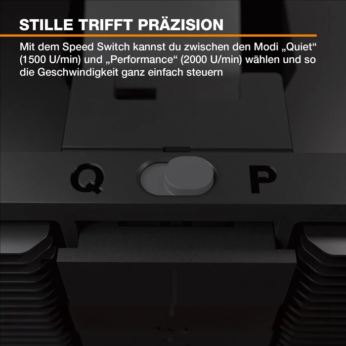 be quiet! Dark Rock Pro 5 - Повітряний кулер для ПК з 7 теплових трубок, тихий вентилятор 120/135 мм, Speed Switch