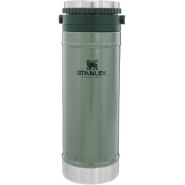 Термокружка Stanley French Press, 473 мл, з подвійним вакуумним ізолятором, нержавіюча сталь, для кави, зелена, 1 шт.