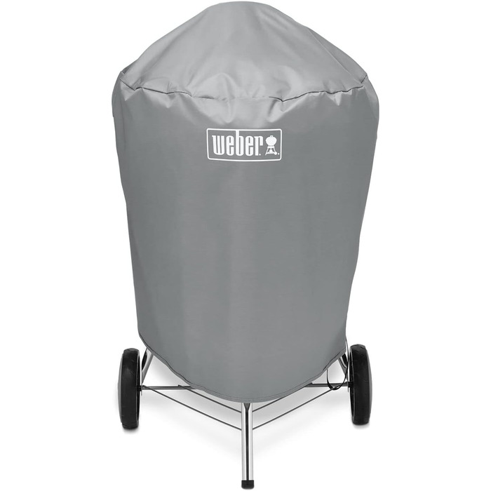Гриль Weber Compact Kettle 47 см, чорний, кришка, комплект із чохлом для вугільних грилів (57 см), кулеподібний