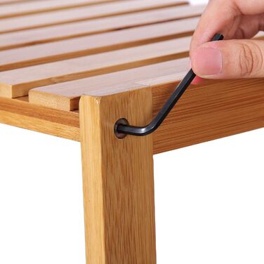 Етажерка для ванної кімнати Songmics, відтінки коричневого, 9,5 x 30 x 132 см