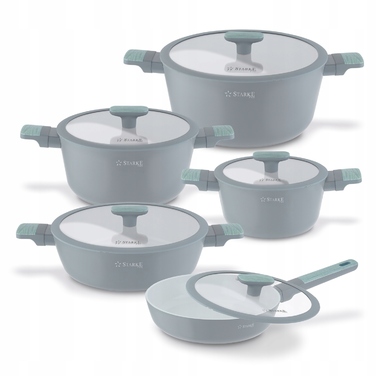 Набір керамічного посуду Starke Pro Lapis (каструлі та сковороди), 10 предметів