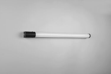 Trio Leuchten LED Bathroom Wall Light Piera 284074206, colored plastic, including 8 Watt LED, switch, socket, (Matte Black, Width 79cm)