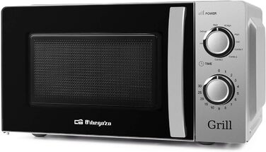 Мікрохвильова піч Orbegozo MI 2115, 20 л, 700 Вт, біла, з грилем