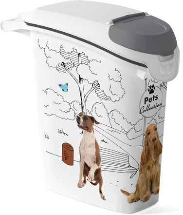 Curver PetLife Контейнер для корму 10 кг / 23Л, сухий корм для собак, 23,5x49,7x50,30 см