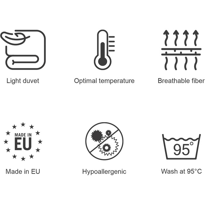 Ковдра постільна 135x200 см, всесезонна, стегане, антиалергенна, Öko Tex Standard, Inez