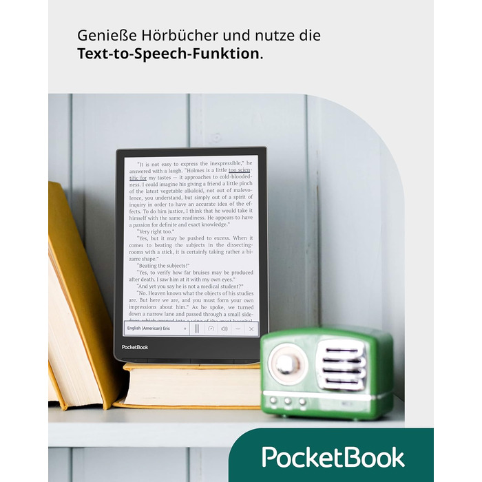 Pocketbook InkPad 4: Електронна книга, 7.8'' E-Ink, 32 GB, Bluetooth, водонепроникна, срібна (DE/at/CH версія)