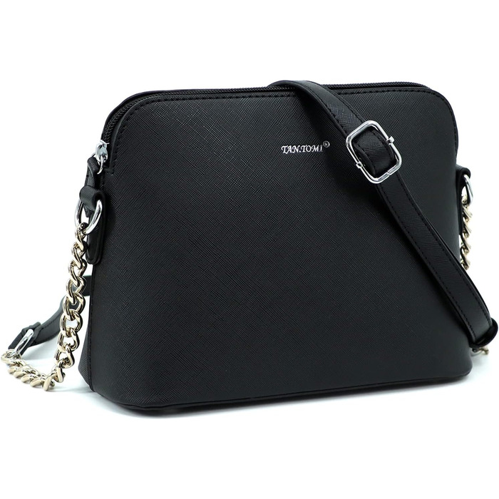 Сумка жіноча TANTOMI через плече: елегантна чорна крос-боді сумка на ланцюжку для вечірок