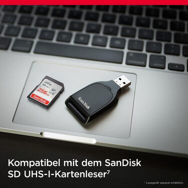Карта пам'яті SanDisk Ultra SDXC 256 GB, швидкість читання до 150 МБ/с