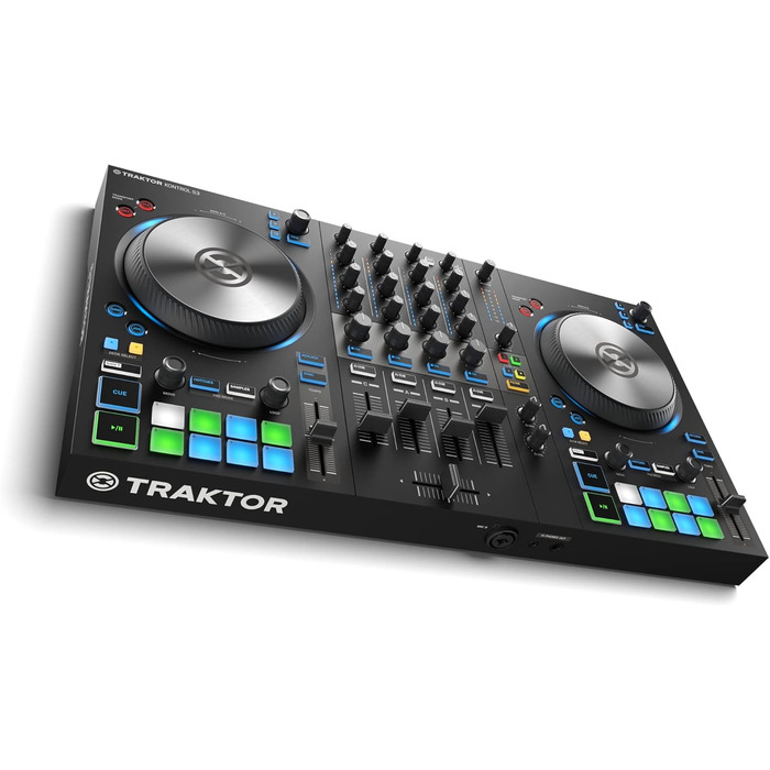 DJ контролер Native Instruments Traktor Kontrol S3 4-канальний з 16 педами та інтегрованою звуковою картою, Traktor Pro 4