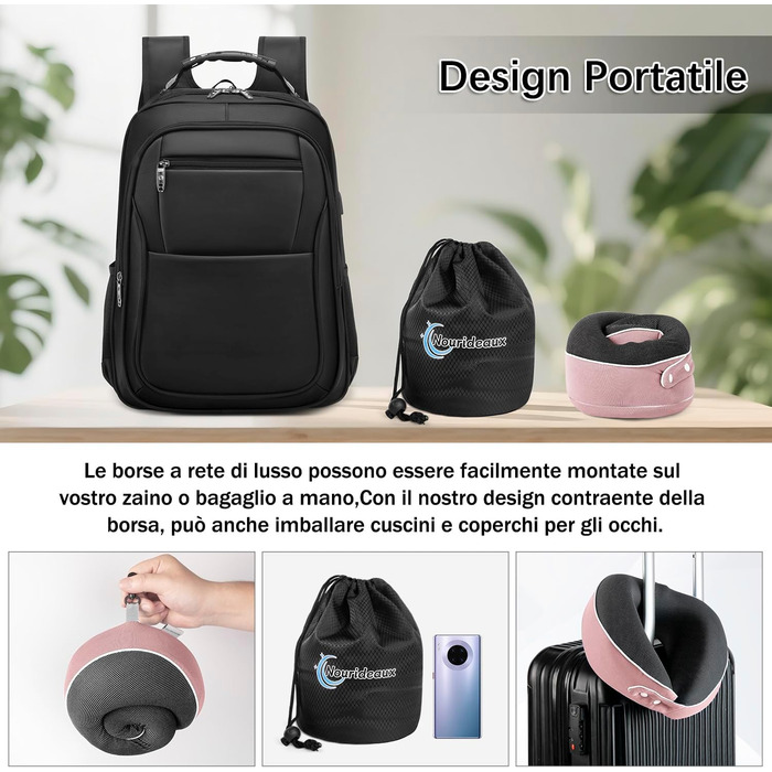 Подушка для шиї у вигляді звірятка для подорожей (рожева)