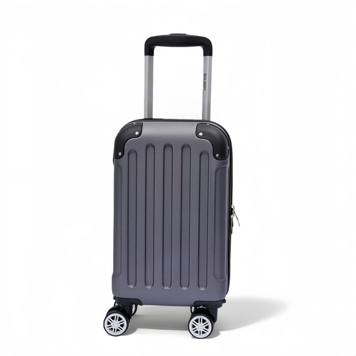 Набір валіз Boleedy 3шт, валіза на коліщатках, дорожній набір валіз (55/66/76 см), ручна поклажа, валіза з жорстким корпусом, 360° обертання, тихі подвійні колеса, телескопічна ручка, сірий колір