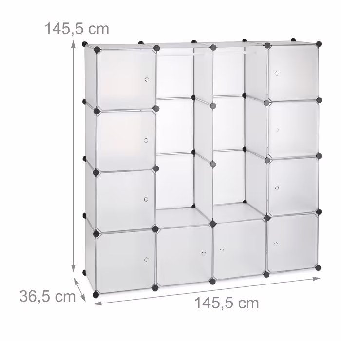Relaxdays Clothes Cabinet Modular System with 12 Compartments