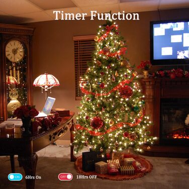 Льохтерна гірлянда Joomer на 20 метрів, 200 LED, тепле світло, таймер, 8 режимів, для прикраси ялинки, балкона, кімнати, вечірки, весілля, фестивалю, вологостійка