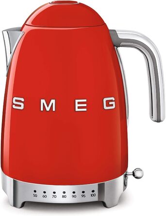 Smeg KLF04RDEU Kettle, 2400W, 1.7 liters, Red