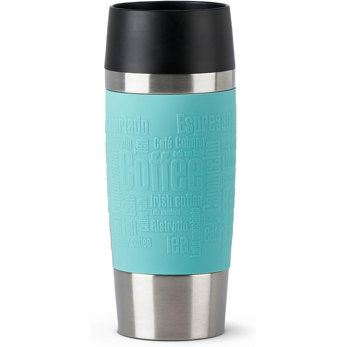 Термокружка Emsa Travel Mug Classic, 360 мл, Mintgrün, з рукавом, 4 год гаряче, 8 год холодне, 100% герметична