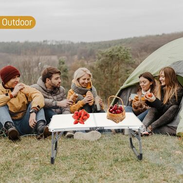 Складаний столик-трансформер для дому та відпочинку (білий)