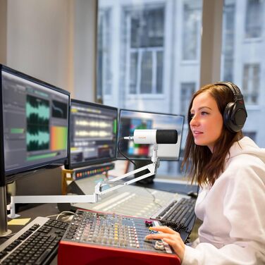 Тримач для мікрофона TONOR T20LP з низьким профілем - регульований штатив для геймінгу, подкастингу та запису звуку