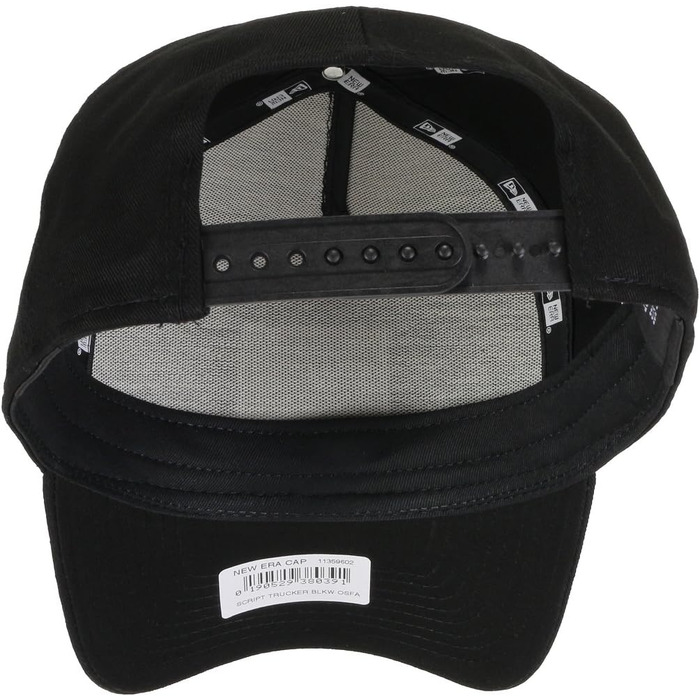 Кепка New Era 9FORTY Script Trucker - Маронова/Біла, Чорний колір, Єдиний розмір