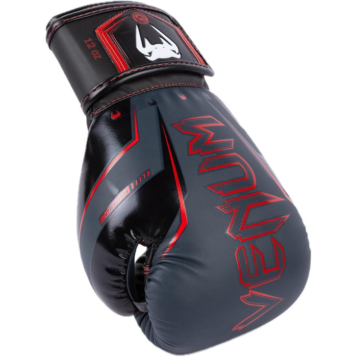 Боксерські рукавички Venum Elite Evo (Морський, Чорний, Червоний, 14 Oz)