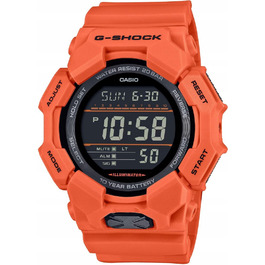 Чоловічий спортивний годинник CASIO G-SHOCK GD-010-4ER помаранчевий, водонепроникність 200м