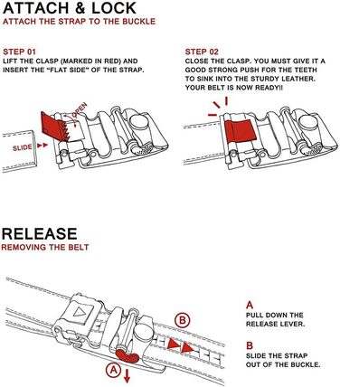Чоловічий шкіряний ремінь на пряжці-защіпці, 35 мм, білий, 130 см (від 28' до 44' розміру талії)
