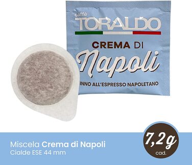 Кавові пади Caffè Toraldo Mischung Crema di Napoli ESE 44 мм, 50 шт