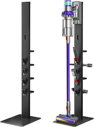 Підставка для пилососів Dyson з 4 гачками та 4 полицями, сумісна з моделями Gen5, V15, V12, V11, V10, V8, V7 та V6, без свердління, для зберігання пилососа та аксесуарів