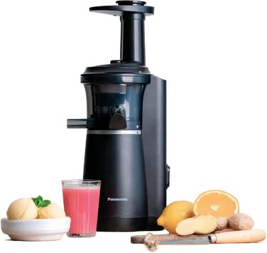 Panasonic Slow Juicer MJ-L501KXE Juicer (Juicer for Fruits/Vegetables, Juice Extractor, Sorbet Making, Electric Juicer, 150 W, black)