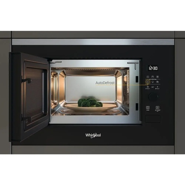 Вбудована мікрохвильова піч Whirlpool WMF200G з грилем, 800 Вт, чорна
