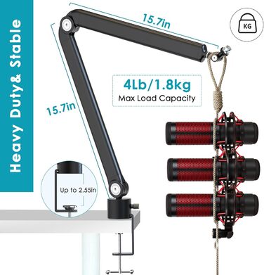 Кріплення для мікрофона HyperX QuadCast та інші - YOUSHARES W22 (з поп-фільтром)