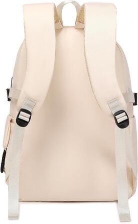 Жіночий рюкзак для ноутбука Acmebon, великий, модний, повсякденний, кремовий