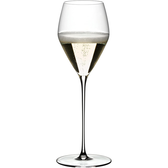 RIEDEL Veloce Champagne Glass Set, 2-Piece, Clear Crystal Glass, Premium Machine-Made