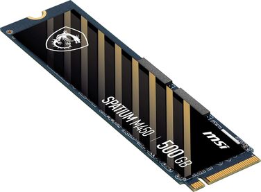 SSD MSI Spatium 2TB PCIe 4.0 NVMe M.2 - Внутрішній твердотільний накопичувач, 7000 МБ/с (читання) & 6800 МБ/с (запис), 3D NAND, Захист даних, 5 років гарантії (1400 TBW)