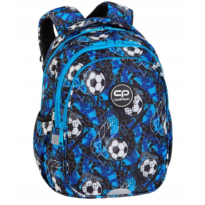 Багатовідсінковий шкільний рюкзак CoolPack (білий, чорний, синій), 21 л