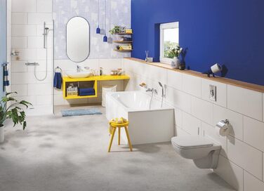Grohe Start Toilet Paper Holder - No Drill Installation, Chrome Finish