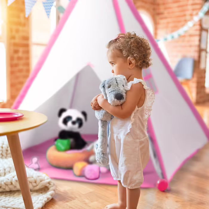 Relaxdays Teepee Play Tent with Floor Mat