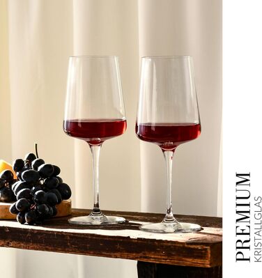 Кросне Келих для червоного вина | Набір 6 шт. | 500 мл | Infinity Collection | Без свинцю | Для дому, ресторану, прийомів