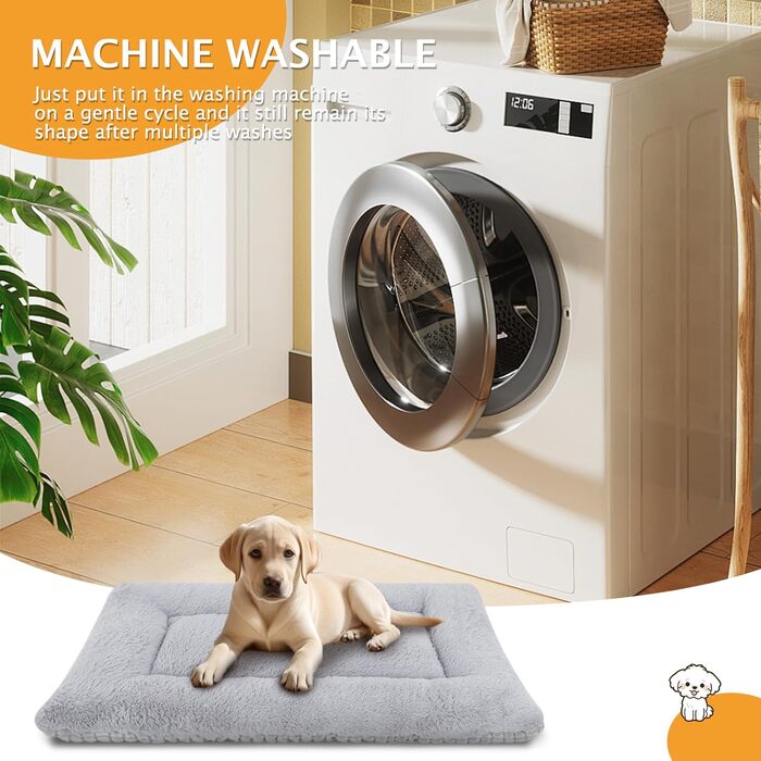М'яке та тепле ліжко для собак, килимок-подушка для домашніх тварин, миється, зручне, двостороннє, PS085 (61x41 см)