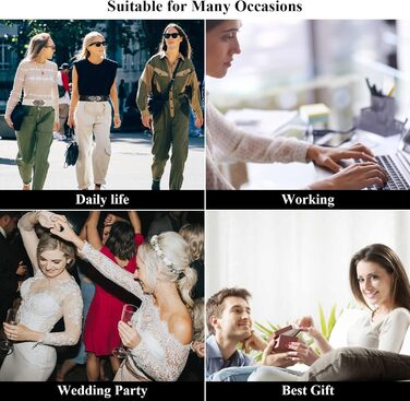 Жіночий еластичний пояс LEACOOLKEY 80 см (34-41 дюймів) - чорний, коричневий, бежевий