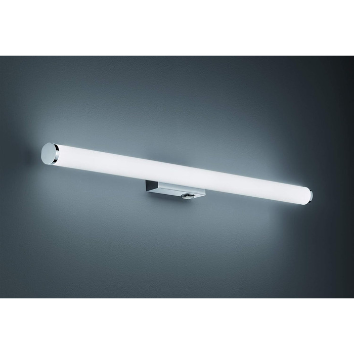 lightling LED Wall Light/Bathroom Light/Mirror Light Leo, Protection Class IP44, in matte black metal, 80.4 x 5.5 x 8.5 cm (80 cm)