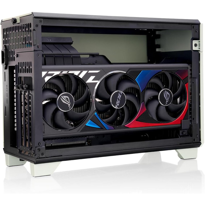 Корпус Thermaltake Mini-ITX TR100 Wood, 18.4л, 280мм AIO, Зелений Матча