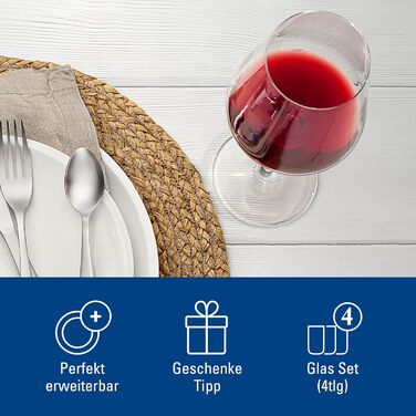 Набір келихів Villeroy & Boch La Divina Burgunder, 4 шт, 200 мл, для вина Бургундія, кришталеве скло, миє в посудомийній машині