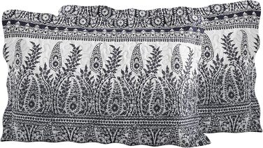 Літній комплект постільної білизни Marina Decoration з покривалом та двома наволочками, візерунок «Квіткові гілки», розмір King