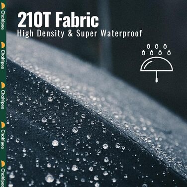 Чакіпі Чакіпі Kompakter Reise Regenschirm: Великий, стійкий до вітру, складаний парасоль для чоловіків та жінок, автоматичний, чорний, 105 см розмах