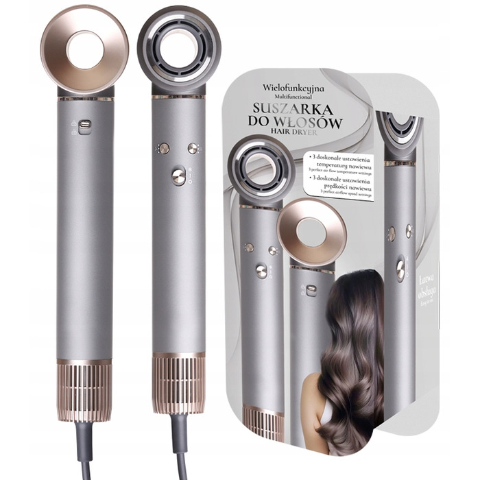 Фен для волосся Gordon 1300 Вт з іонізацією, 3 швидкостями та дифузором